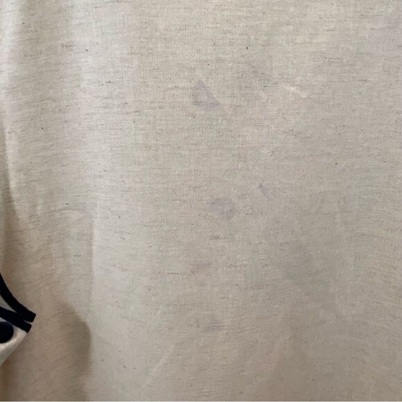 Lemon Grass Linen Blend Nautical Themed Bib‎ Dress Size Medium Petite - Picture 10 of 12